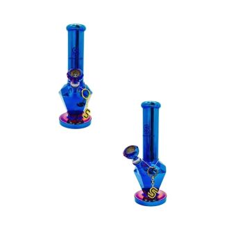 SENSE GLASS WATERPIPE 12" GLASS BEAKER DIAMOND ASSORTED COLORS
