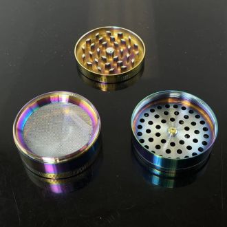Sharpstone Grinder With Magnet 63mm - 4 Parts - Rainbow (HX863XC) - Price Per Piece