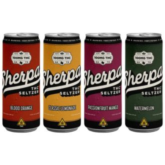 SHERPA SELTZER THC 100mg 12oz. CAN 4 per pack