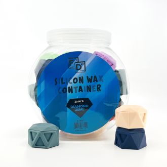 Silicon Wax Container Diamond 20ml - 30 Count Per Jar