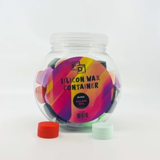 Silicon Wax Container Round - 5ml - 50 Count Per Jar