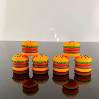 Hamburger Silicone Jar - 5ml - 6 Per Pack