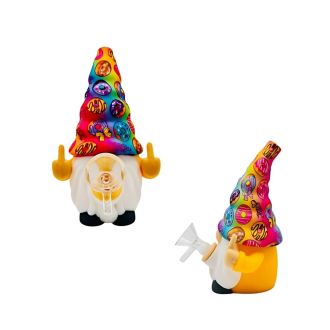 SILICONE WATERPIPE 6" GNOME PRINTED DESIGNS