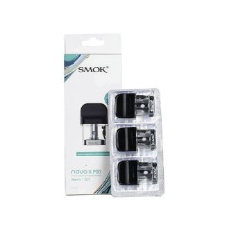 Novo 2 Replacement Pods by Smok  - Mesh 1.0 Ohm - 3 Pods Per Pack