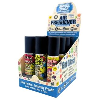 SMOKE ODOR ELIMINATOR AIR FRESHENER 1oz SPRAY PUMP 12/DISPLAY