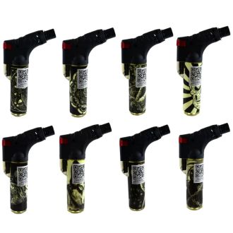 Smokezilla - Thin Print XXL Mini Torch - 8 Pieces Per Display - Glow in the Dark - 41402