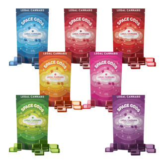 Space Gods Delta 9+CBD Space Gummies 300mg - 10 Counts Per Pack