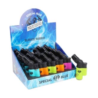 Special Blue Elevate Mini Rubber Lighter - 20 Counts Per Display - LT156