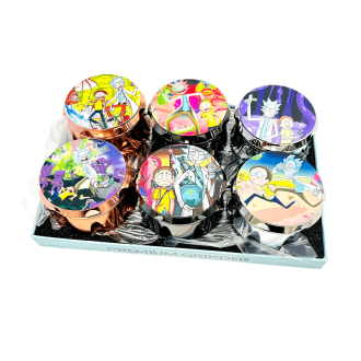 Stardust Grinder 63mm - 4 Parts - Assorted Colors - Price Per Piece - SD-127