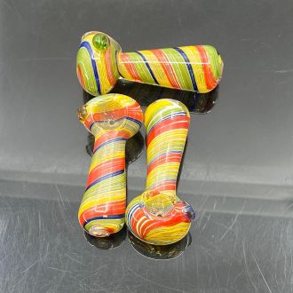Swirl Handpipe - 3.25 Inch - 3 Counts Per Pack - Assorted