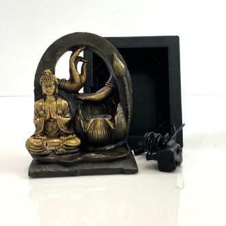 Teaching Buddha Waterfall Fountain With Pump