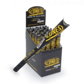 The Original Cones - Original Pre-rolled Party Size Cones - 140 x 43mm - 1 Count Per Pack - 24 Packs Per Box - Bleached