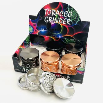 Grinder 61mm - 4 Parts - Diamond On Side - Assorted - Price Per Piece