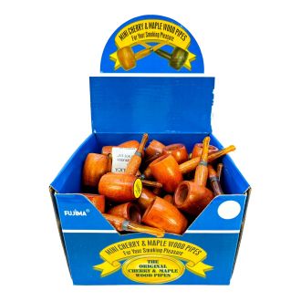 Tobacco Mini Cherry & Maple Wood Pipes - 36 Counts Per Pack