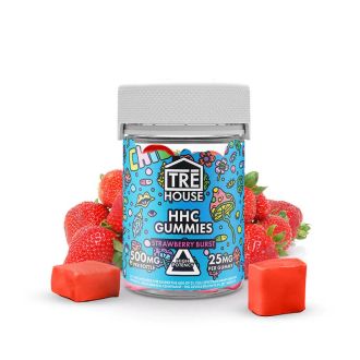 Tre House - Hhc Gummies - 20 Count Per Jar - 25mg - Strawberry Burst