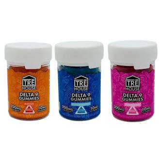 TRE HOUSE High Potency D9 10mg Gummies 20/Jar