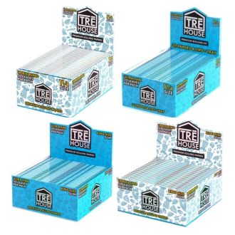 Tre House - Premium Rolling Papers - 50 Leaves Per Pack - 50 Packs Per Box