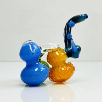 Bubbler 5" Inch - Triple Chamber - Assorted Colors