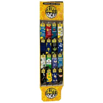 TRIPPY SOCKS 96CT DISPLAY | 16 DESIGNS (ONE SIZE)