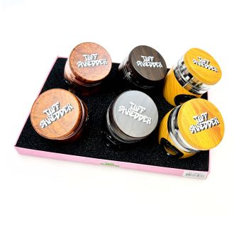 Tuff Shredder Grinder 63mm - 4 Parts - Assorted Colors - Price Per Piece - TS10007