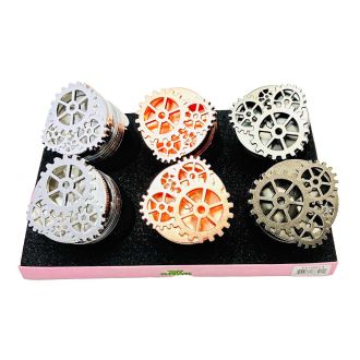 Tuff Shredder Grinder 63mm - 4 Parts - Assorted Colors - Price Per Piece - TS10013