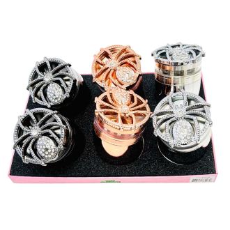 Tuff Shredder Grinder 63mm - 4 Parts - Assorted Colors - Price Per Piece - TS10018
