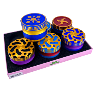 Tuff Shredder Grinder 63mm - 4 Parts - Assorted Colors - TS10011