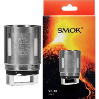 Smok Tfv8 Coils T6 0.2 Ohms 3 Per Pack