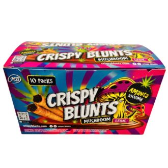 Crispy Blunts Mushroom- 2 Piece Per Pack- 10 Pack Per Box Amanita -1000 Mg