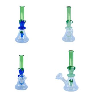 Waterpipe With Double Fruit Perc 7.5 Inch