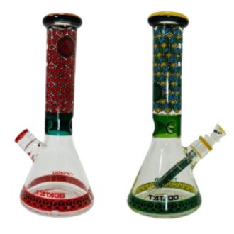 Waterpipe 12 Inch Tattoo Beaker with Ice Pincher Wpck137