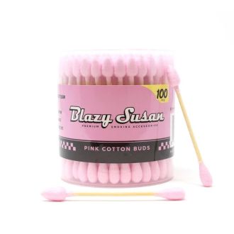 Blazy Susan  Pink Cotton Buds 100 Per Jar
