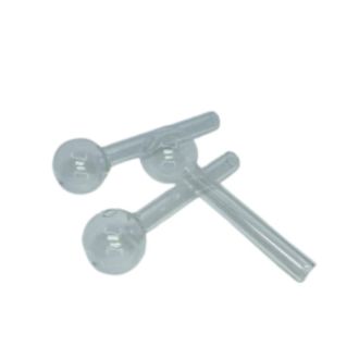 Oil Burner - 4 Inches - Heavy Clear - Price Per Piece