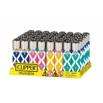 Clipper Lighter Reusable- 48 Pc Display Ikat