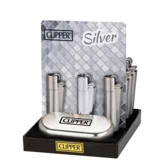 Clipper  Metal Lighter Matt-shine 12 Per Display
