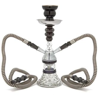 Premium Hookah Sunflower 12" Black Us4019 2 Hose
