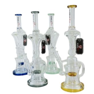Waterpipe Chill Glass 15 Inch- Jlb-202  Assorted Color    