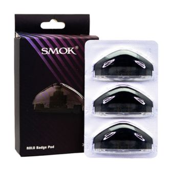 Smok Rolo Badge Pods Black 3 Per Pack