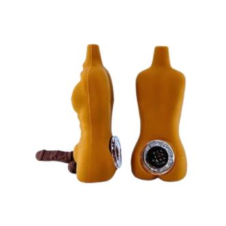 HPVC62 - 4 Inch Silicone Handpipe - Man - 4 Counts Per Pack - Assorted Colors