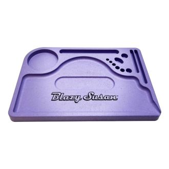 Blazy Susan Hemp Plastic Tray Purple
