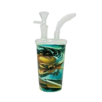 6-inches Waterpipe - Water Cup - Assorted Design