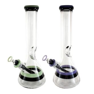 Waterpipe 14 Inch Beaker With Ice Catcher Assorted Color Wppc37