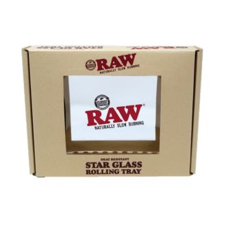 Raw Star Glass Rolling Tray Mini