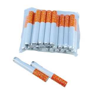 Aluminum Cigarette One Hitter 56mm - PLOH1 - 25 Counts Per Pack