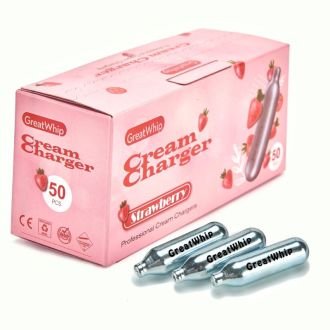 Cream Chargers Great Whip 12x50 Strawberry