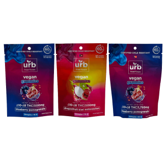Urb Delta 10 + Delta 8 Gummies - 1750mg - 35 Counts Per Pack