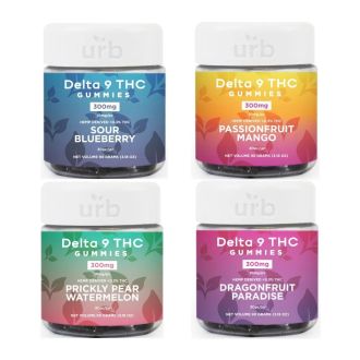 Urb Delta 9 Gummies 300mg - 30 Counts Per Jar