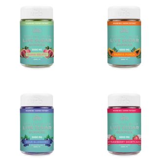 Urb Live Sugar THC-A - THC-P - Delta-8 - Delta-9 - 5000mg Gummies - 25 Gummies Per Jar
