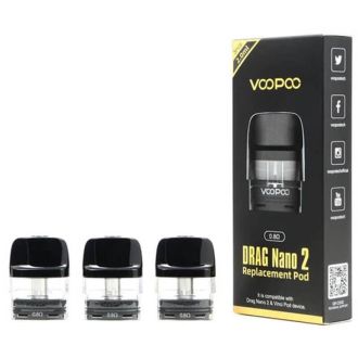 Voopoo Drag Nano 2 Replacement Pod 1.2 Ohm -3 Piece Per Pack