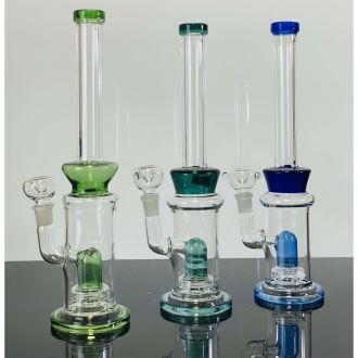 Waterpipe 12"Inch -  With Bubble Inline Perc - Assorted - Price Per Piece